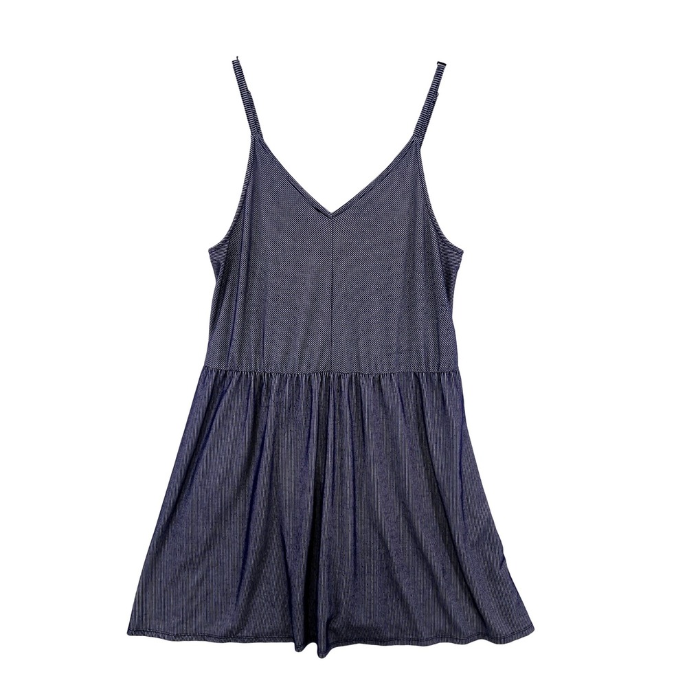 Universal Thread Striped Sun Dress Womens XXL Blue White Spaghetti Strap Coastal